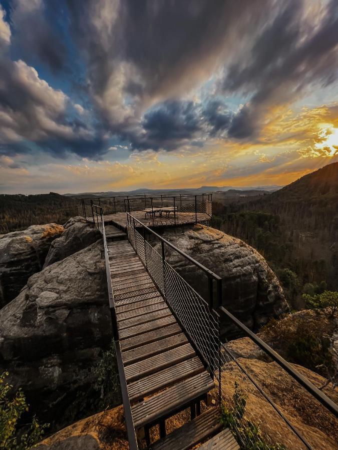 Penzion U Vyhlídky Chřibská Exterior foto